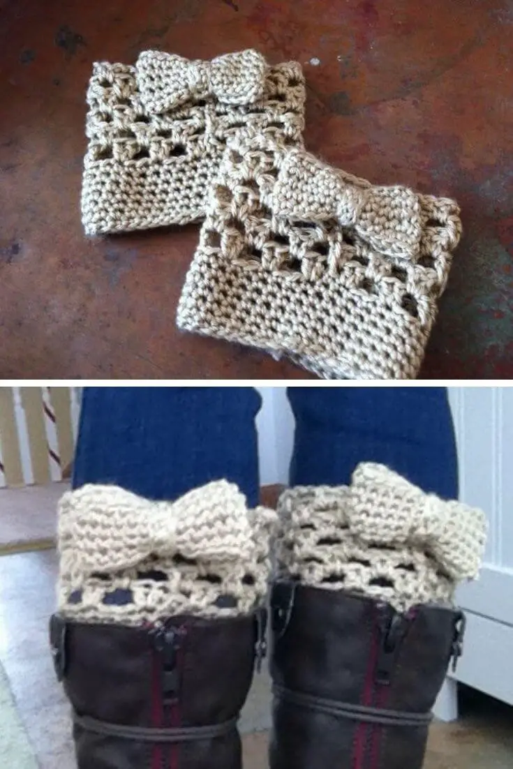 Bow boot cuffs