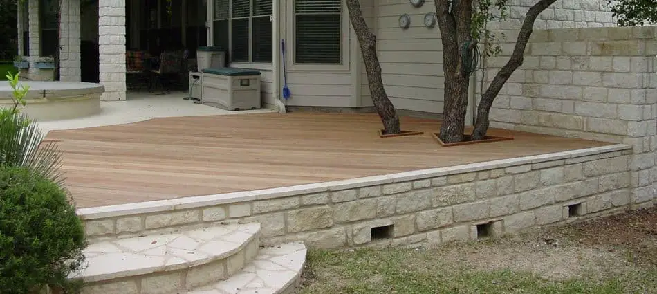 Concrete deck skirting ideas