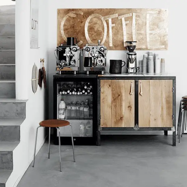 Industrial coffee bar