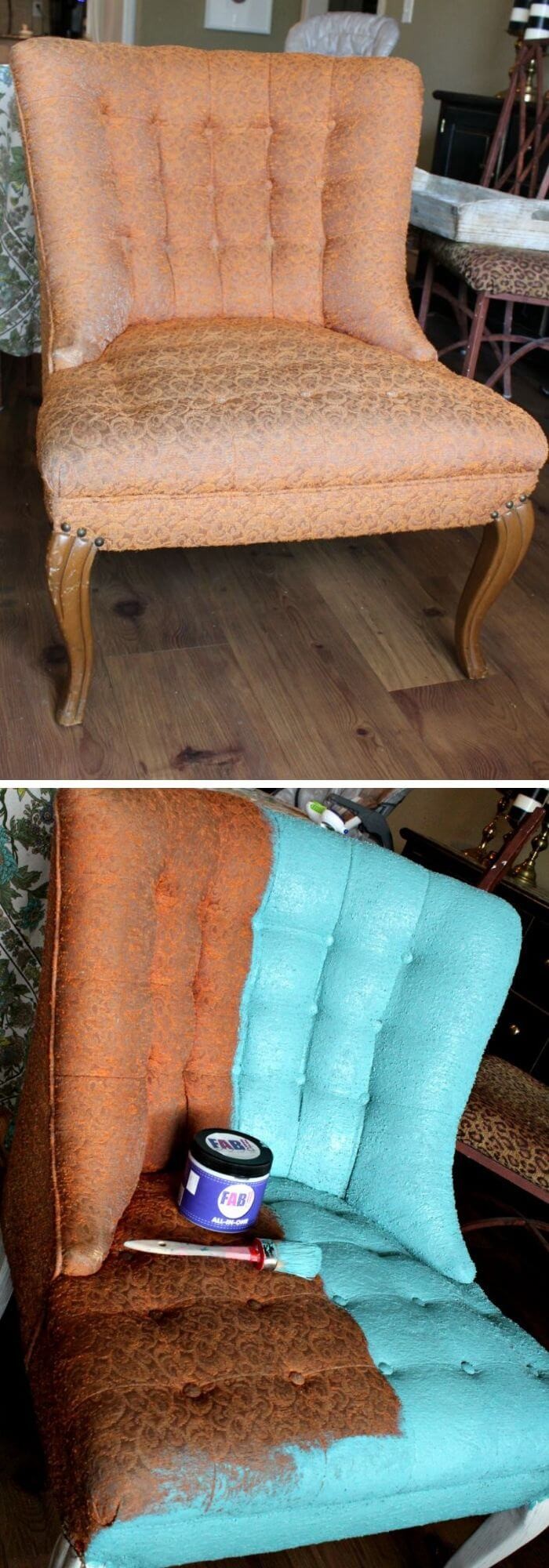 Paint fabric chair