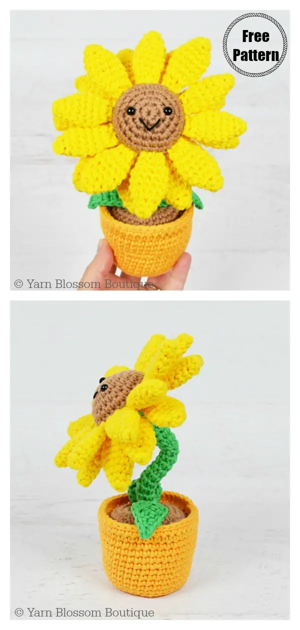 Amigurumi Happy Sunflower