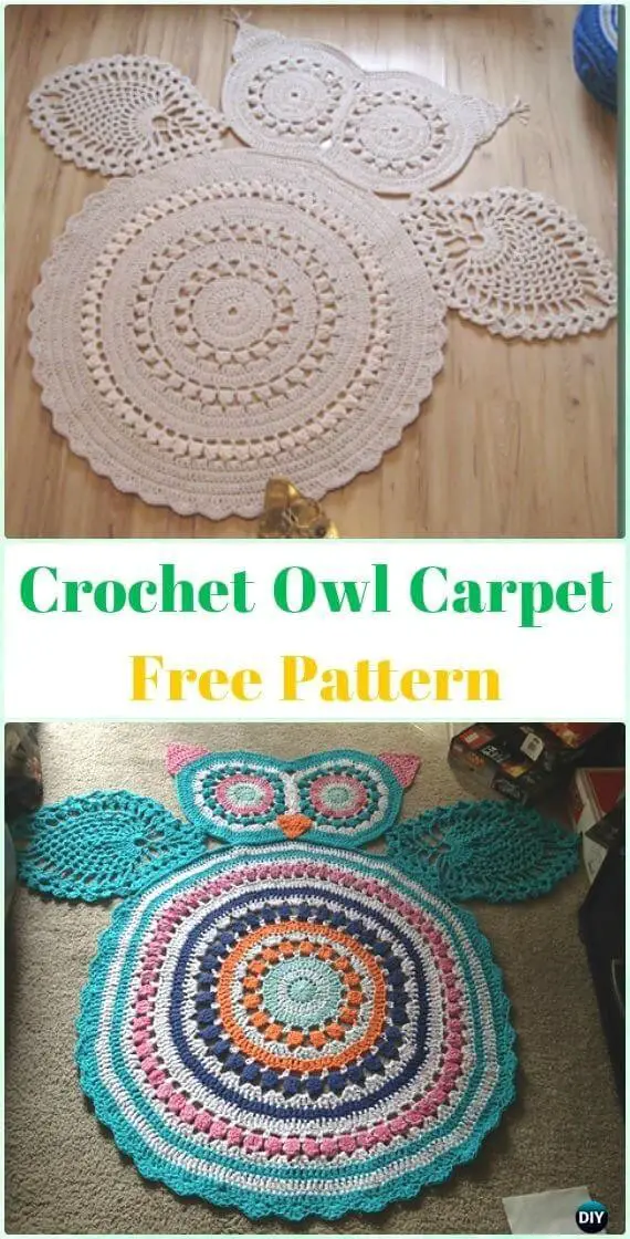 Crochet Owl Carpet