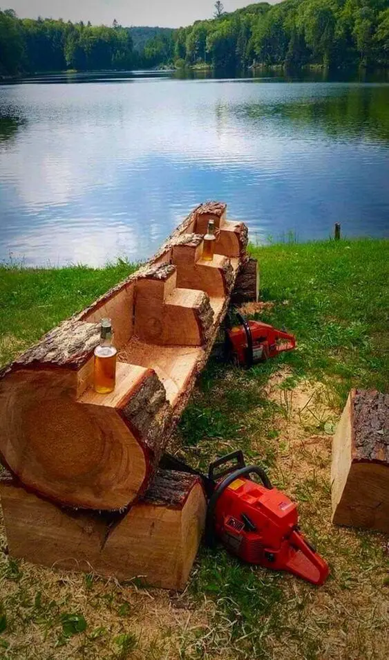 Another idea of a log bench