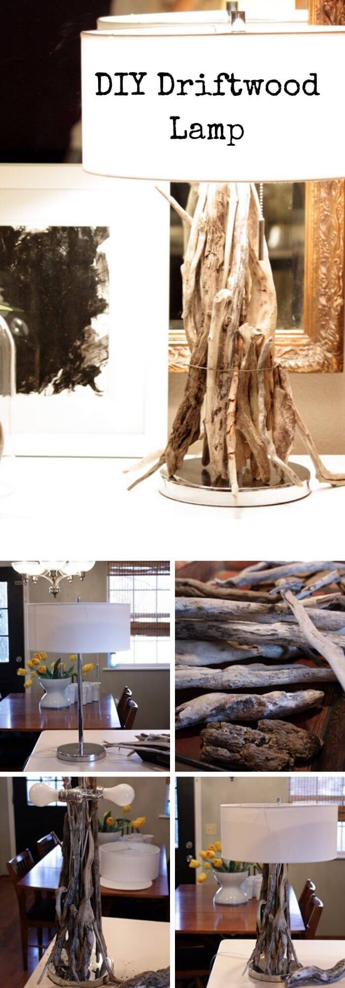 The driftwood lamp