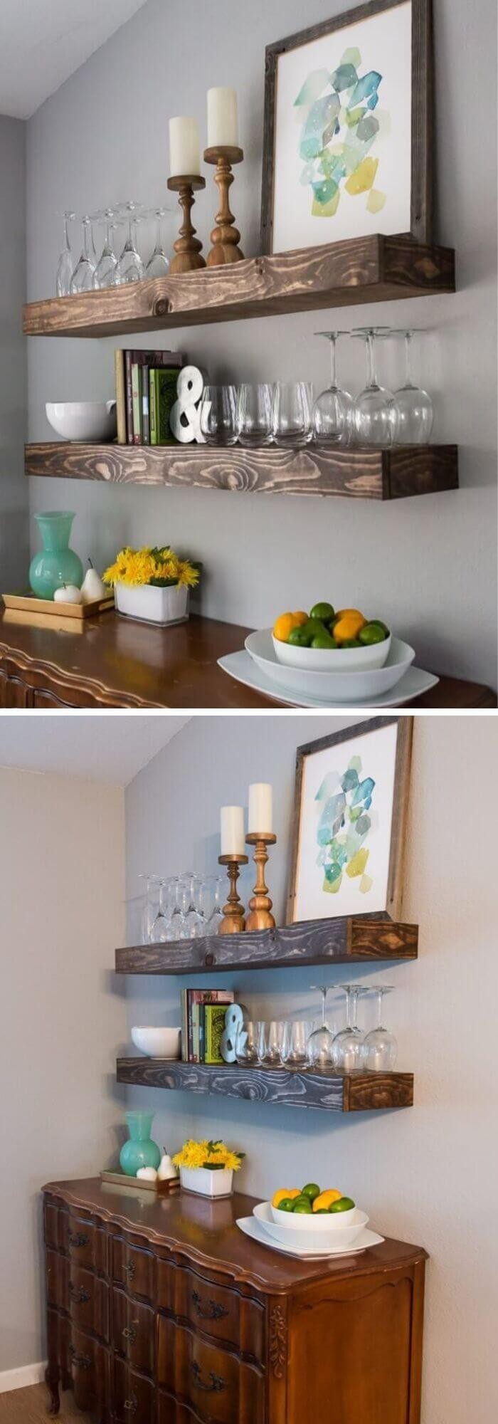 #5. DIY Floating Shelf