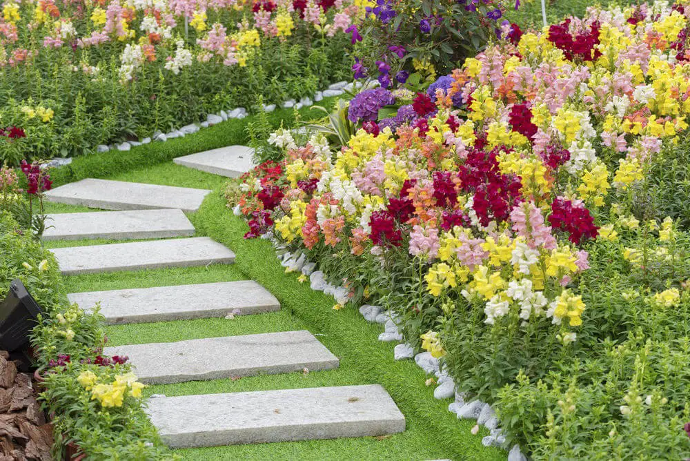 Lettered Stone Garden Path