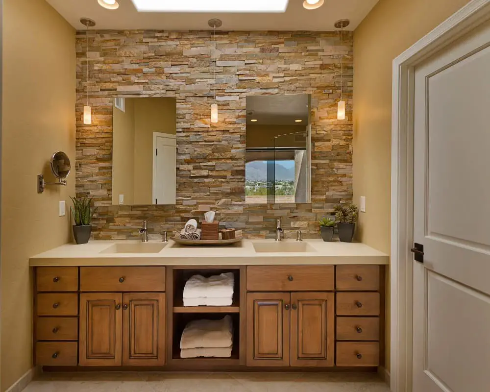 Brown and cream bathroom ideas.