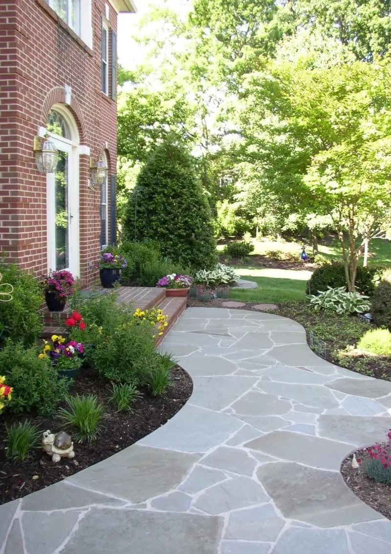 Create a pathway with flagstone