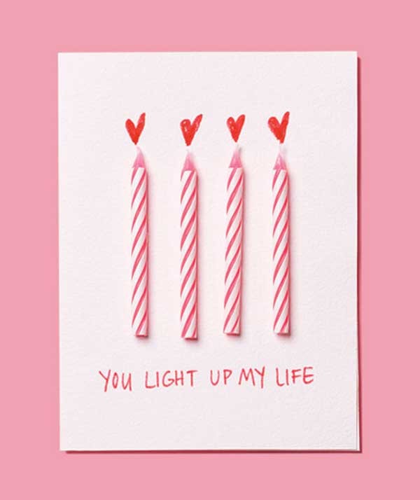 You light up my life card