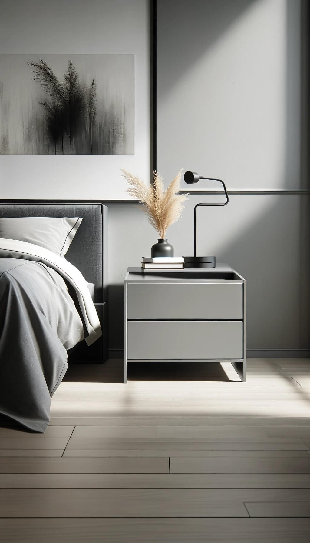 Gray Nightstand