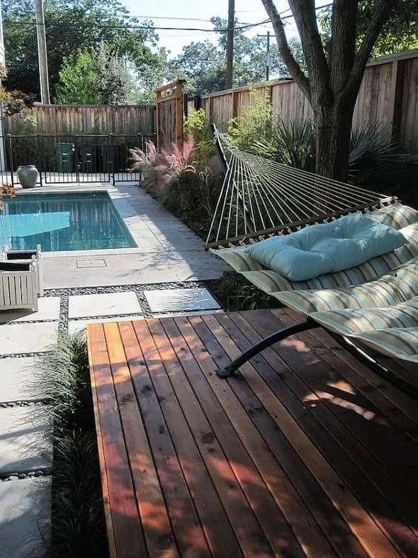 Floating deck over pavers