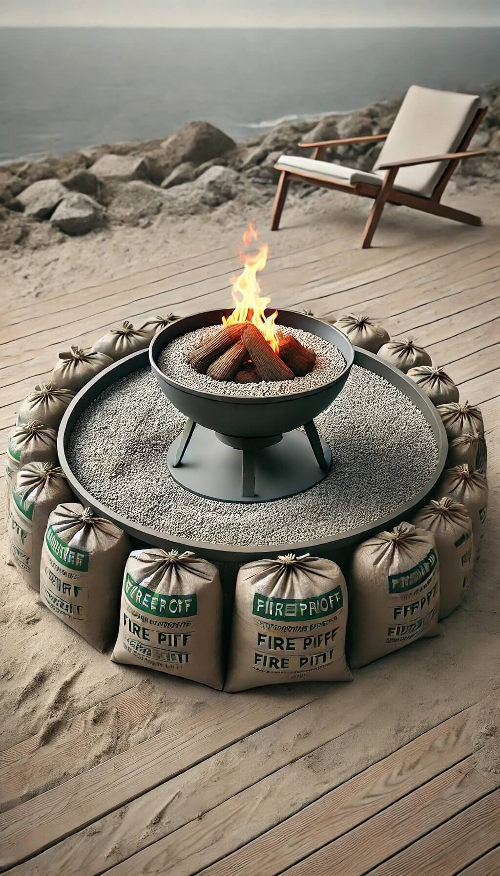 Portable Gravel Fire Pit