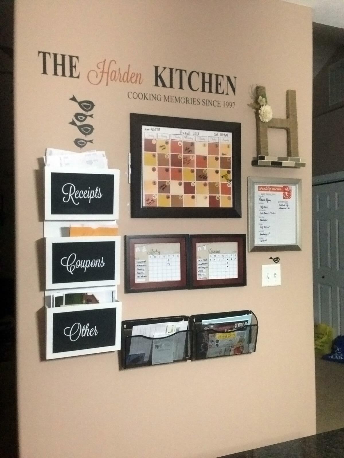 Autumn-inspired kitchen center