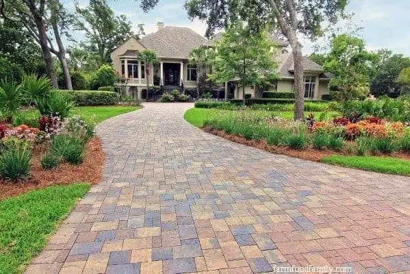 18-22. Decorative concrete driveway