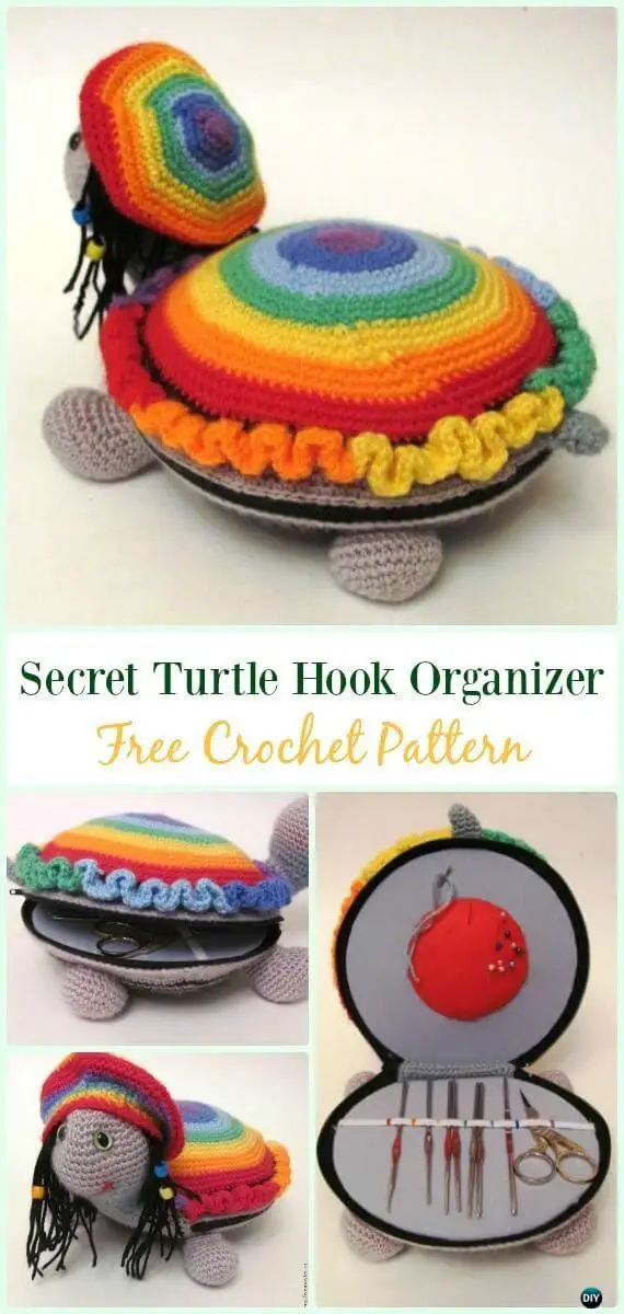 Secret Turtle Hook Organizer.