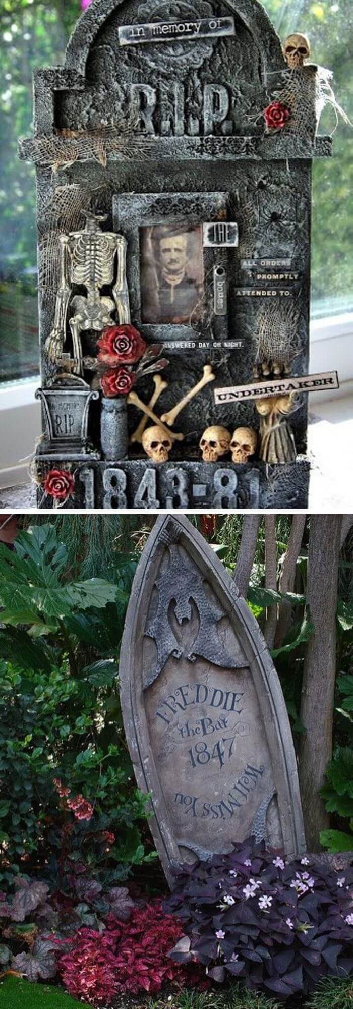 10+ Halloween Tombstone Ideas