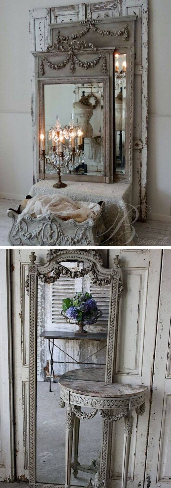 #13. French Shabby Mirror