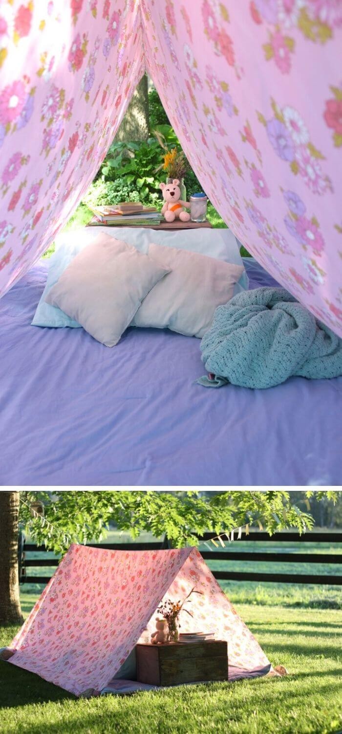 Bed cover tent