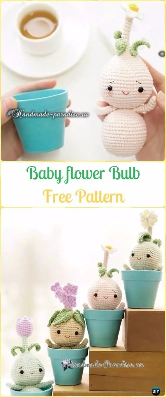 Crochet Baby Flower  Plant Bulb Dolls