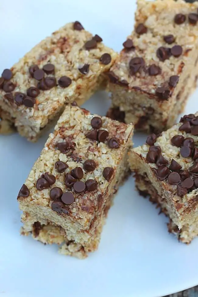 No Bake Chocolate Chip Oatmeal Bars