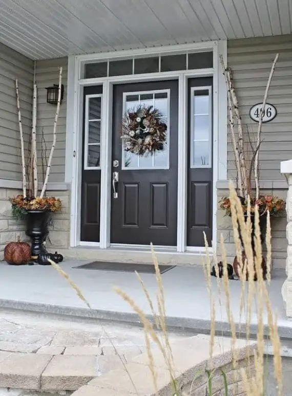 Front Door in Dark Brown