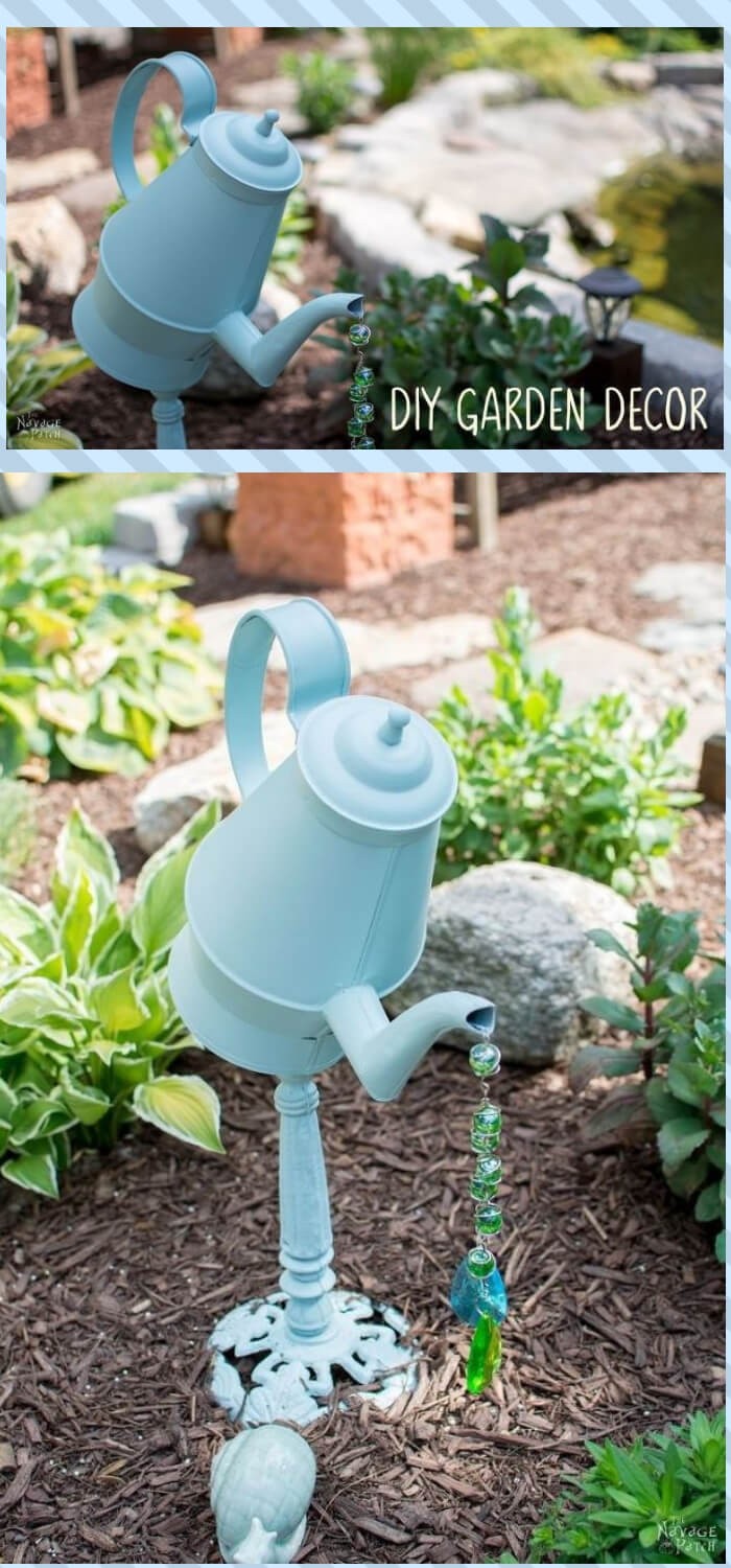 Coffee Pot Garden Decor Tutorial