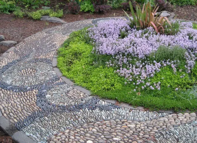 Colorful Pebble Garden