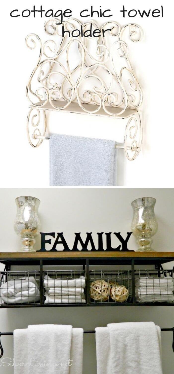 Shabby style Towel Hanger