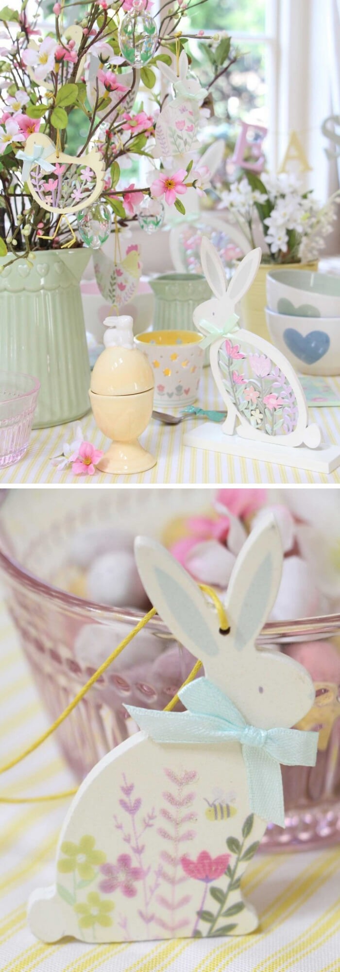 #1. Gisela Graham Pastel Easter Decorations