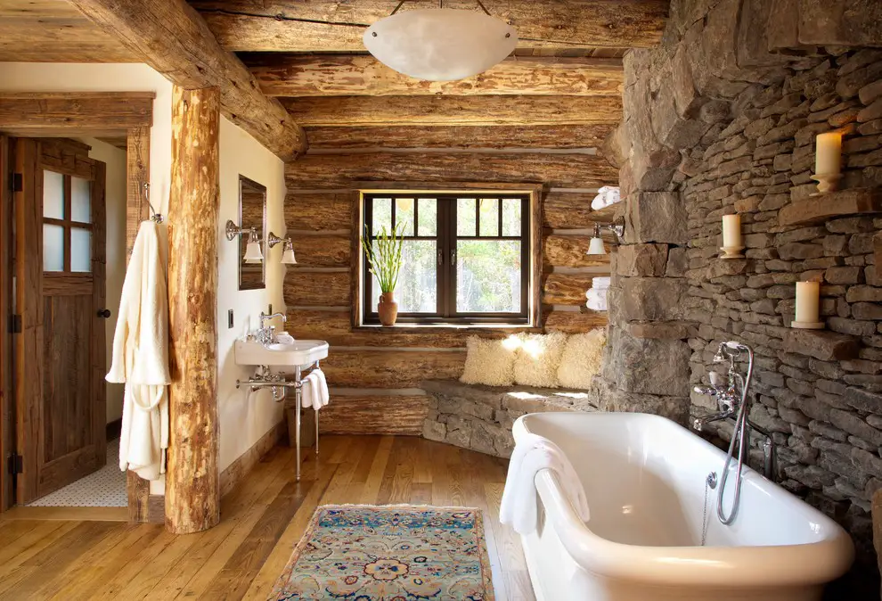 Stone and reclaimed barn wood