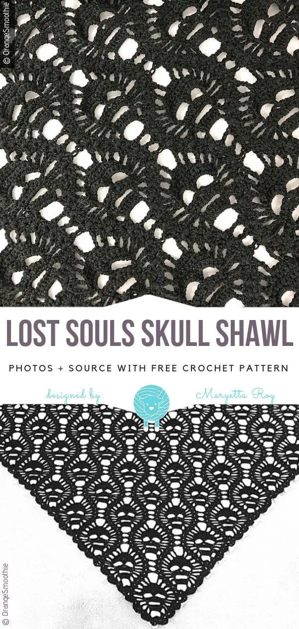 Lost Souls Skull Shawl Free Pattern