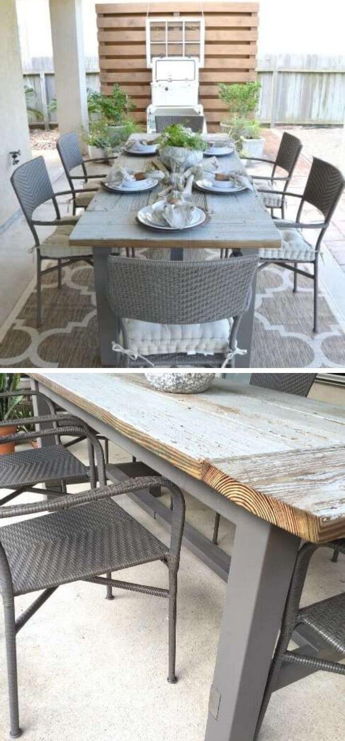 Reclaimed style DIY table