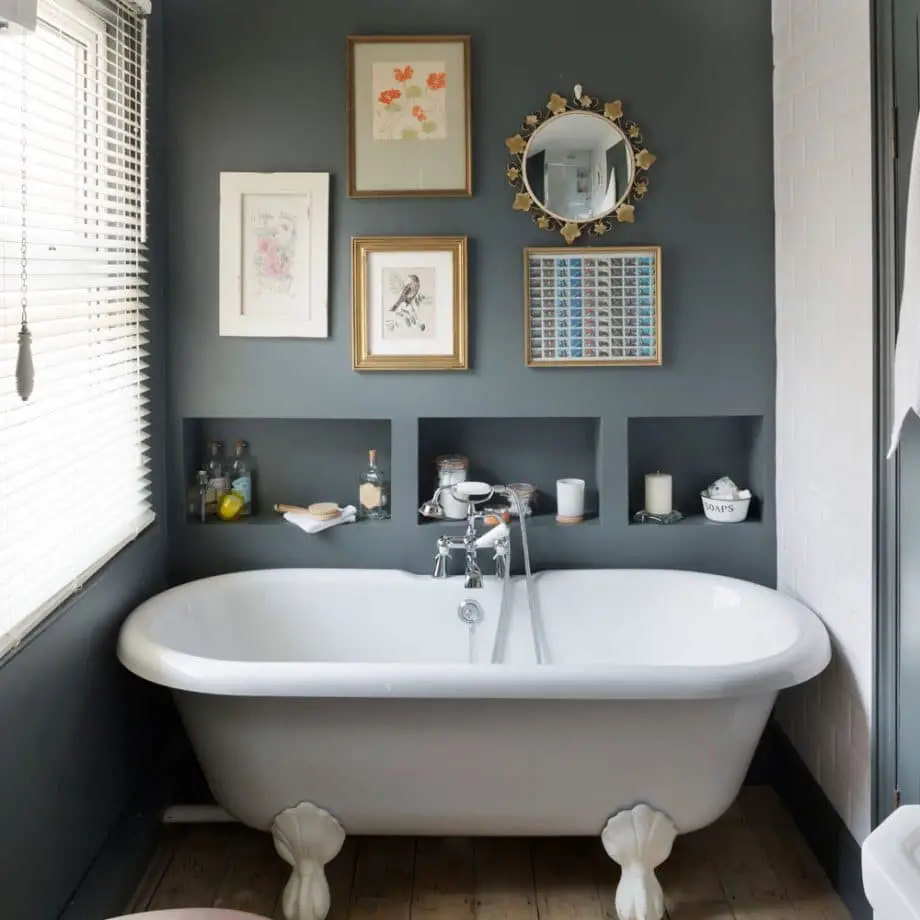 Create a splash of color in a bathroom