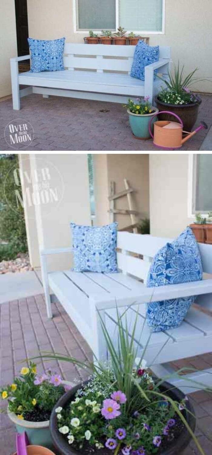 Easy outdoor bench