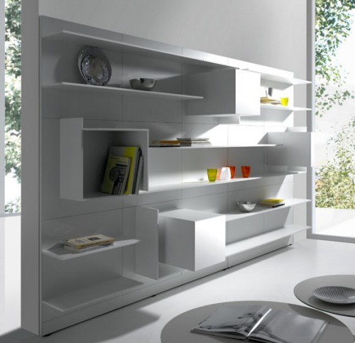 #5. Modern and stylish office shelves