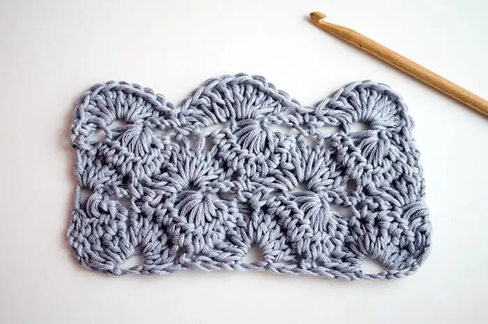 Crochet starburst stitch