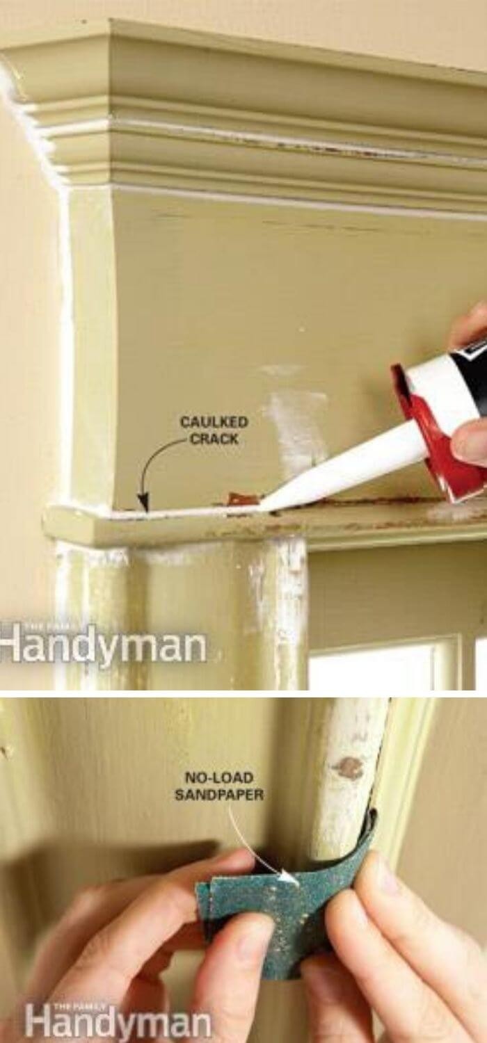 Caulk and repaint your moldings to maintain their look