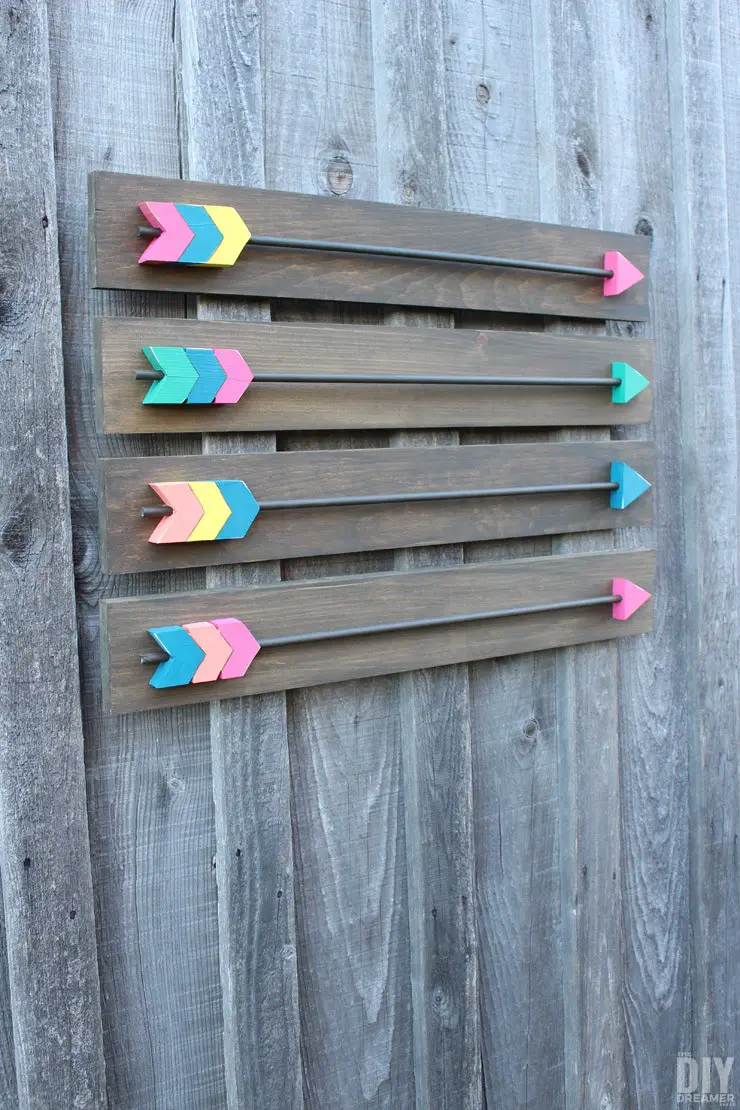 DIY Wood Arrows Wall Art