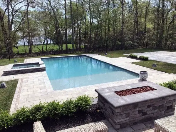 Poolside patio paver