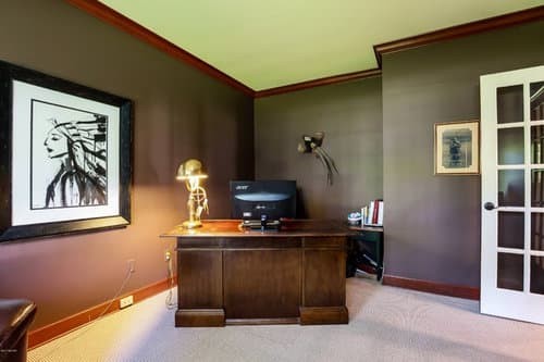 Wood trim accent wall ideas.