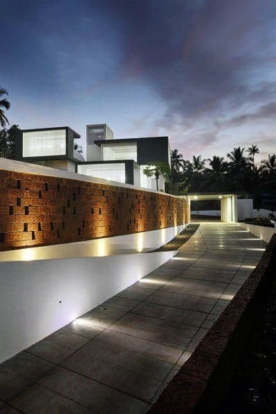 Contemporary driveway lighting ideas