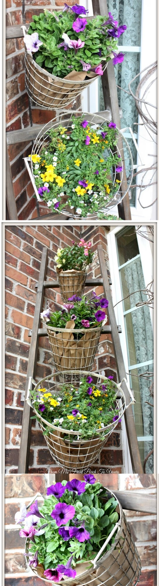 Vintage Farmhouse Wire Baskets