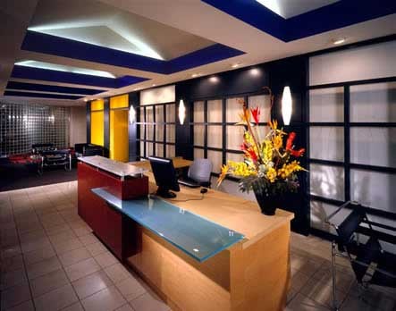 Receptionist Desk Interior Decoration