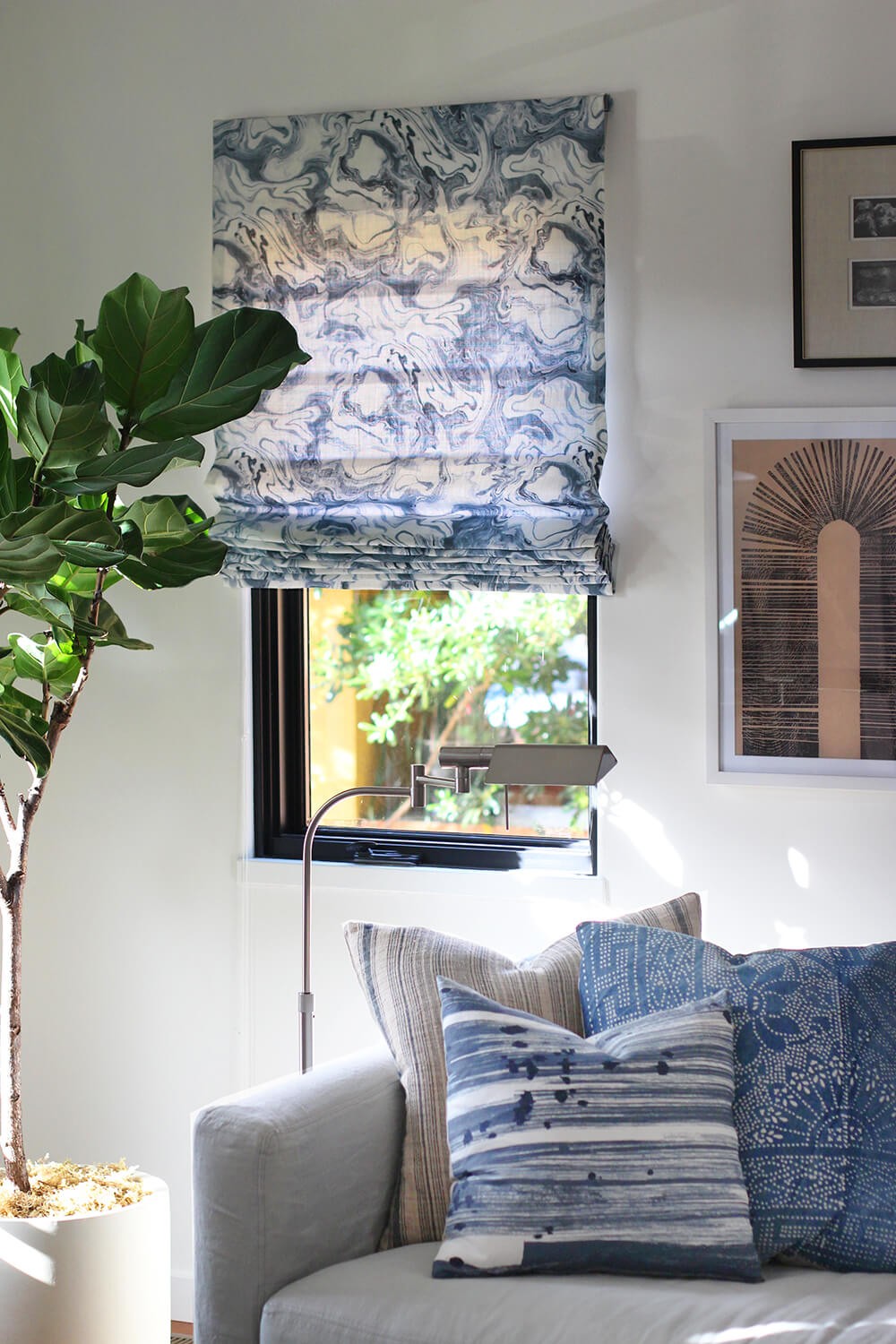 #2. DIY Roman Shades